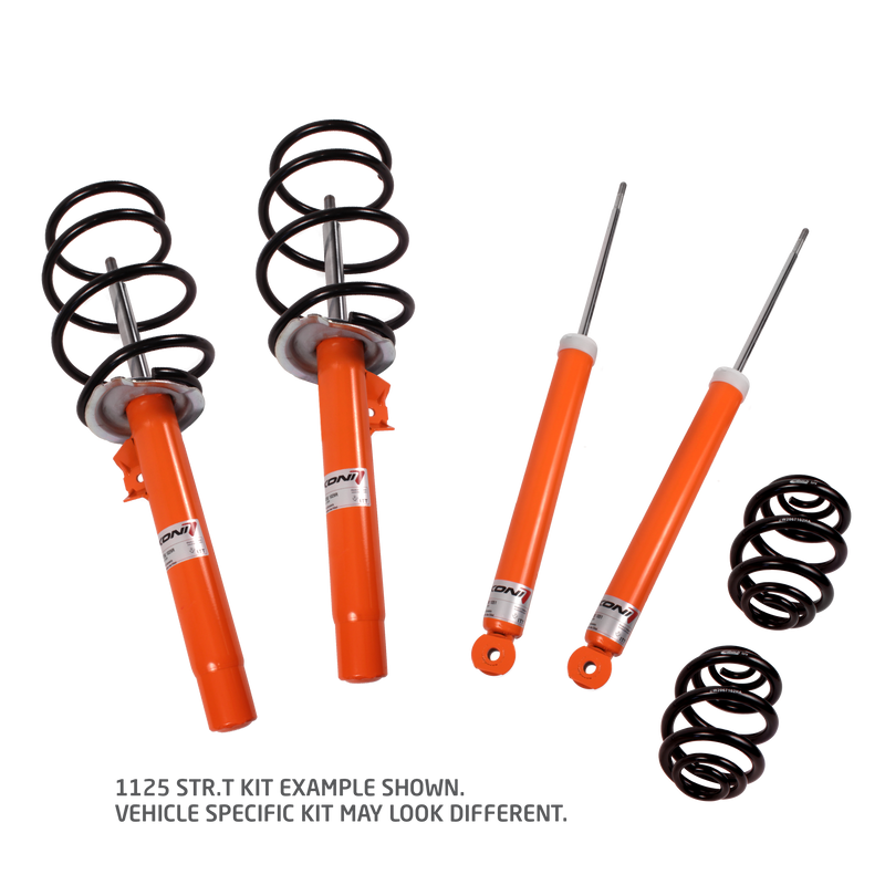 Koni - 1125 KONI STR.T/Eibach Kit- 4 STR.T (orange) dampers & 4 Eibach lowering springs
