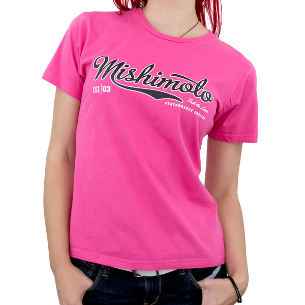 Mishimoto Mishimoto Women's Athletic Script T-Shirt Pink