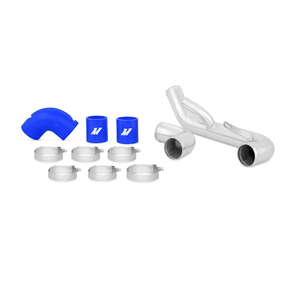 Mishimoto Mitsubishi Lancer Evolution X Lower Intercooler Pipe Kit Blue 2008+