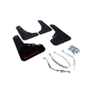 Rally Armor MF25-UR-BLK/RD - 2012-2019 Fiat Fiat 500 Abarth 500T Sport - Black Mud Flap/Red Logo