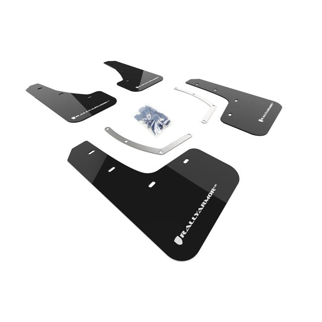 Rally Armor MF49-UR-BLK/WH - 2018-2020 Subaru Ascent - Black Mud Flap/White Logo