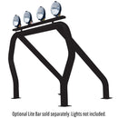 Go Rhino - 9809530SSB - Go Rhino! Bed Bars- Single Bar/Single Kicker (Behind Wheel Wells)