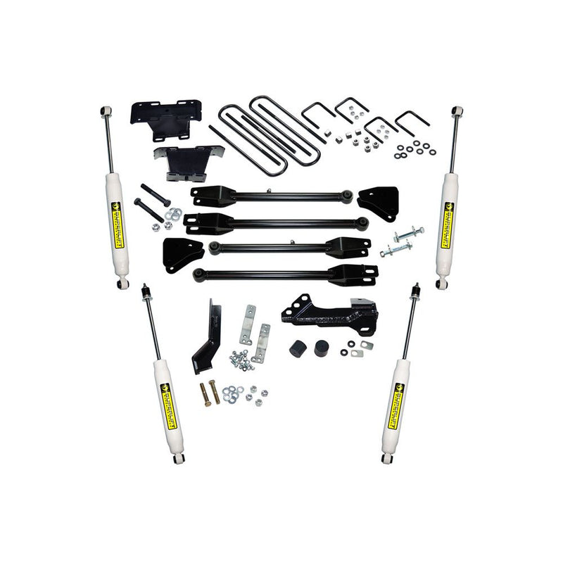 SUPERLIFT 4-LINK LIFT KIT FD F250/350 4WD DSL W/SL SHOCKS 17-21 4in