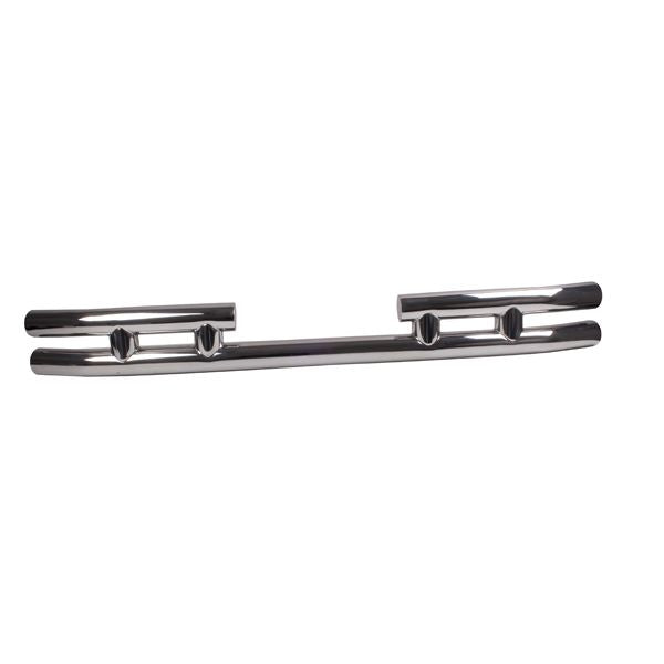 Double Tube Rear Bumper 3 Inch Stainless Steel; 87-06 Wrangler YJ/TJ