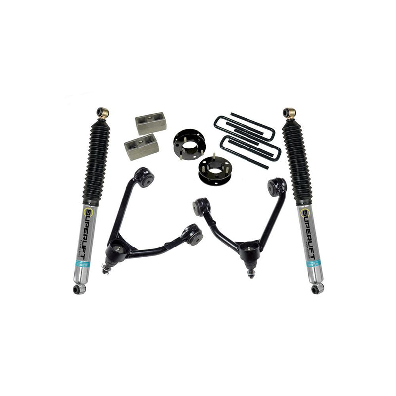 SUPERLIFT LIFT KIT GM 1500 14-18 3.5'' ALUMINUM UPPER ARM 2WD BILSTEIN