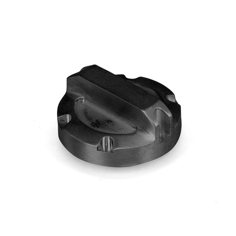Brake Master Cylinder Cap Black Aluminum; 97-16 Jeep Wrangler