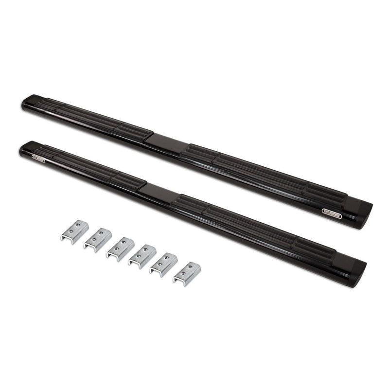 Go Rhino - 660080B - 6in OE Xtreme Black Steel SideSteps - 80in Long - Bars Only