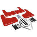 Rally Armor MF29-UR-RD/WH - 2013-2018 & 2019 USDM Ford Fiesta ST - Red Mud Flap/White Logo