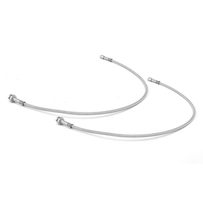 Rear Brake Hose Braided Stainless Steel; 97-06 Jeep Wrangler TJ
