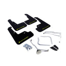 Rally Armor MF32-UR-BLK/CGN - 2015-2019 Subaru WRX Sedan / 2015-2019 Subaru STI Sedan - Black Mud Flap/Green Logo