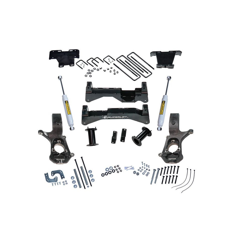 SUPERLIFT LIFT KIT GM 1500 2WD W/SL SHOCKS 14-18 8'' AL/STMP