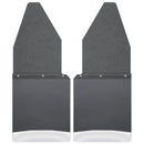Kick Back Mud Flaps 12" Wide - Black Top and Stainless Steel Weight