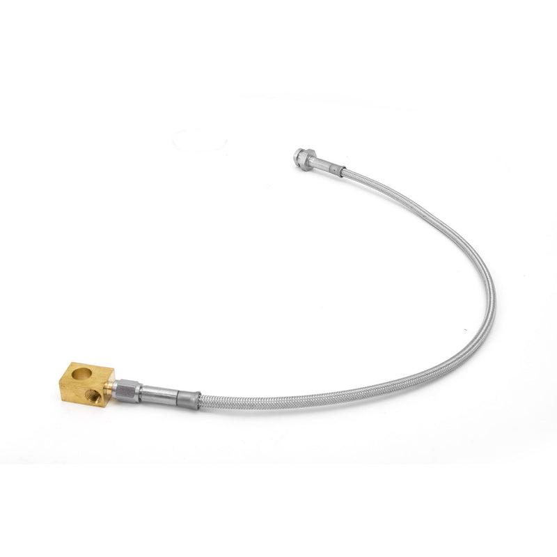 Rear Brake Hose Braided Stainless Steel; 87-95 Jeep Wrangler YJ