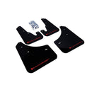 Rally Armor MF9-UR-BLK/RD - 2004-2009 Mazda 3 I/Mazdaspeed/S - Black Mud Flap/Red logo