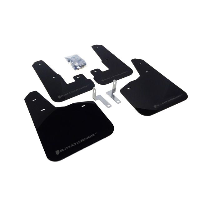 Rally Armor MF14-UR-BLK/GRY - 2010-2014 Subaru Legacy 2.5i 3.6R - Black Mud Flap/Grey Logo