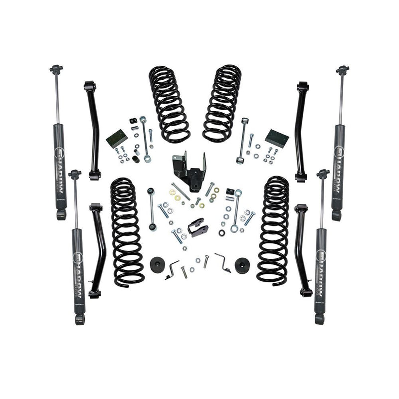 SUPERLIFT 4 Inch Dual Rate Coil Spring Lift Kit w/ SHADOW SERIES SHOCKS