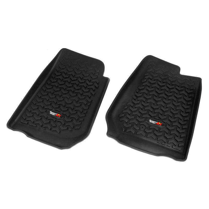 Floor Liners Front Black RHD; 07-16 Jeep Wrangler/JKU