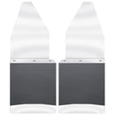 Kick Back Mud Flaps 12" Wide - Stainless Steel Top and Weight