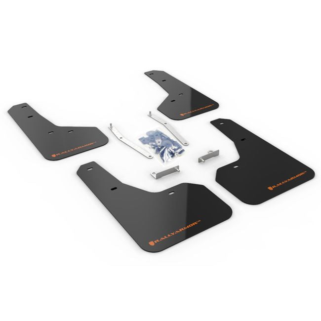 Rally Armor MF52-UR-BLK/OR - 2019-2020 Subaru Forester - Black Mud Flap/Orange Logo