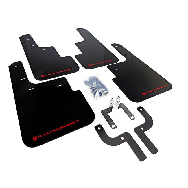 Rally Armor MF33-UR-BLK/RD - 2010-2019 Mitsubishi Outlander Sport Outlander Sport/ASX/RVR - Black Mud Flap/Red Logo