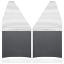 Kick Back Mud Flaps 12" Wide - Stainless Steel Top and Weight